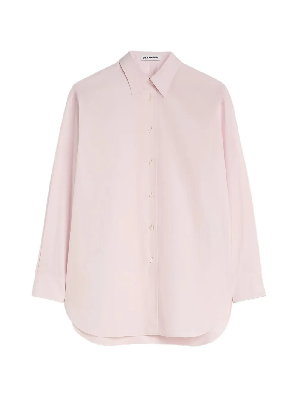Jil Sander embroidered-logo poplin shirt