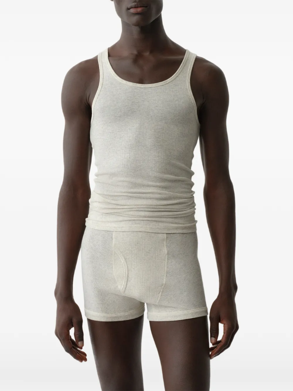 Calvin Klein logo-waistband ribbed boxers - Nude