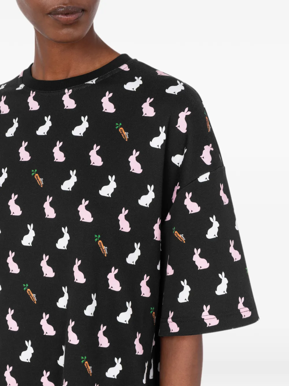 Love Moschino Jurk met print Zwart