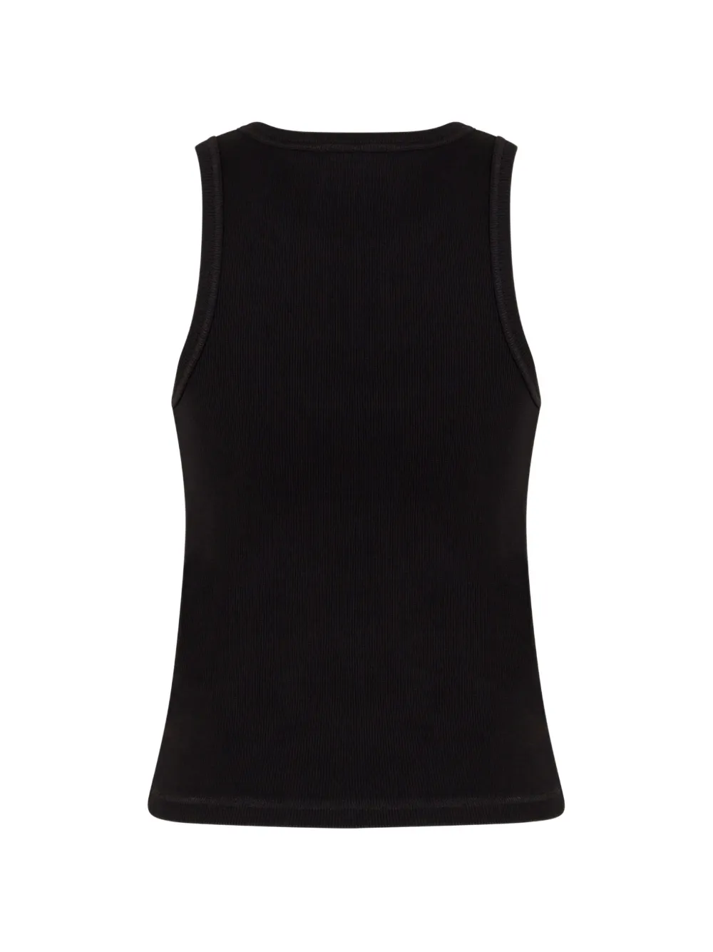Love Moschino Geribbelde top met hartvormig vredesteken Zwart