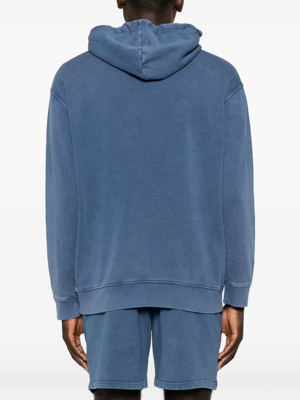 Love Moschino Hoodie met geborduurd logo Blauw