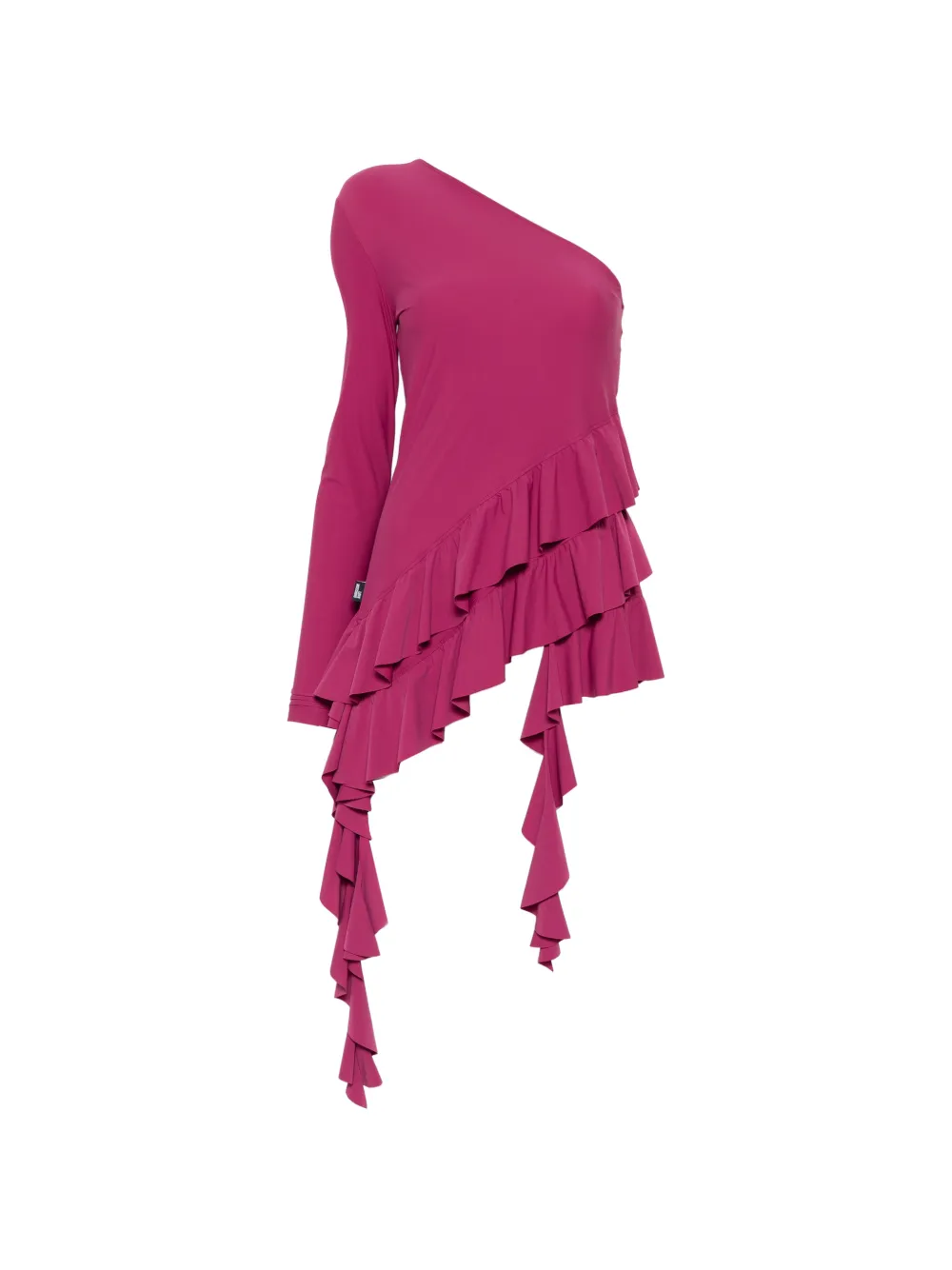 Love Moschino one-shoulder ruffled top