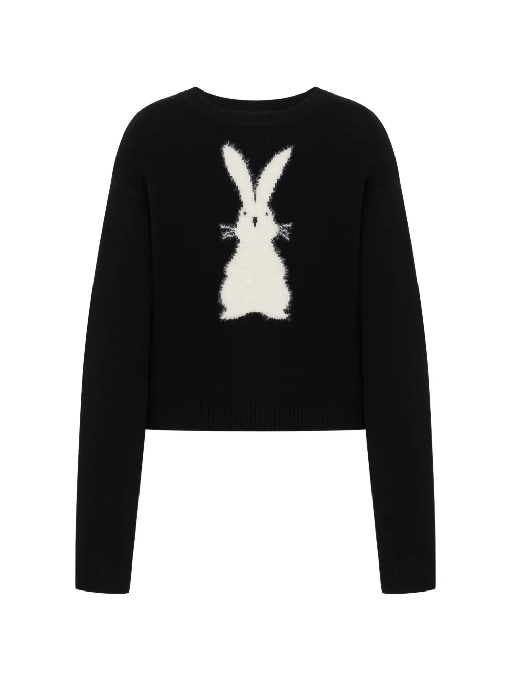 Love Moschino Inlaid Wool Sweater In Black