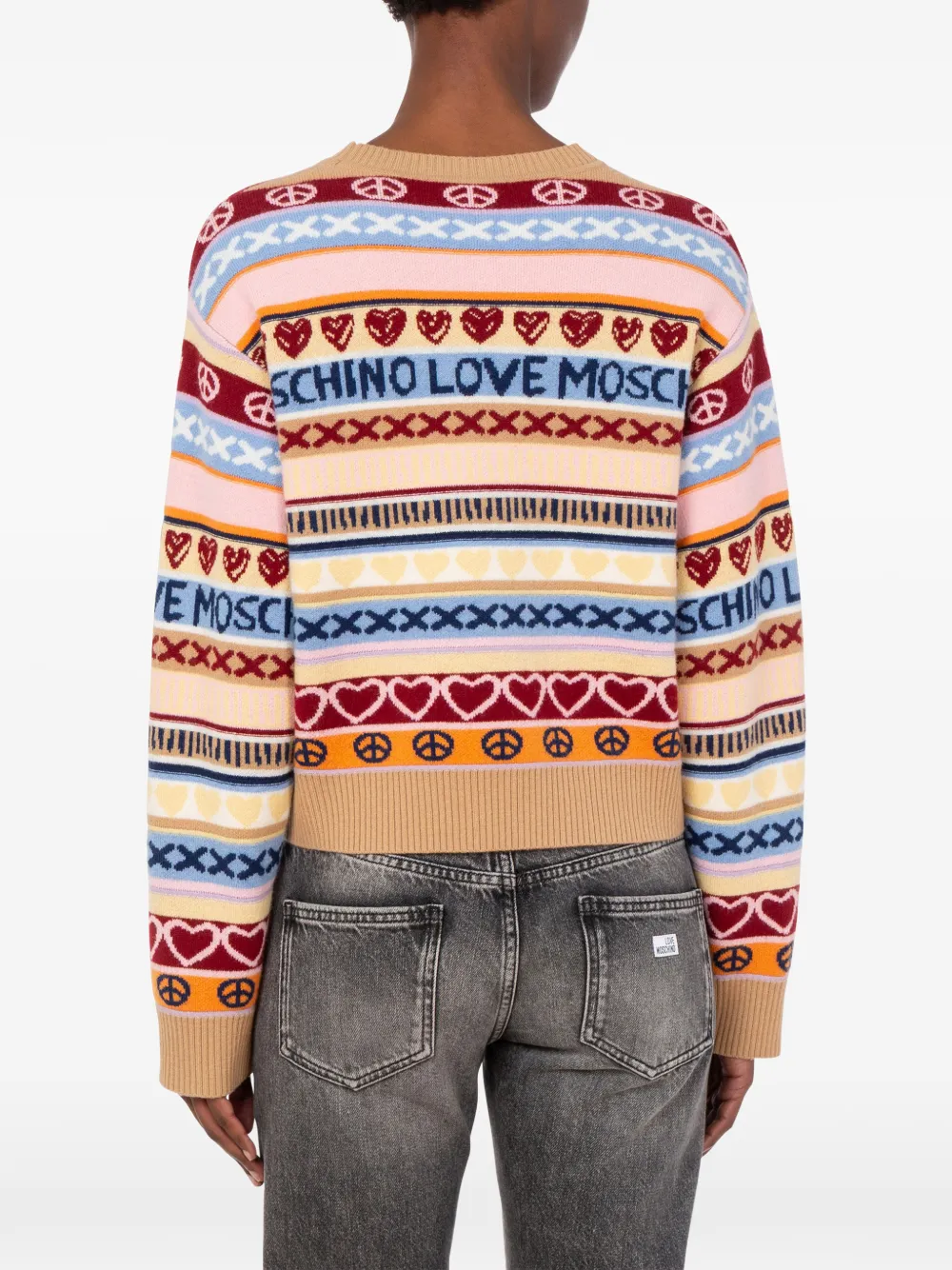 Love Moschino Wollen trui Beige