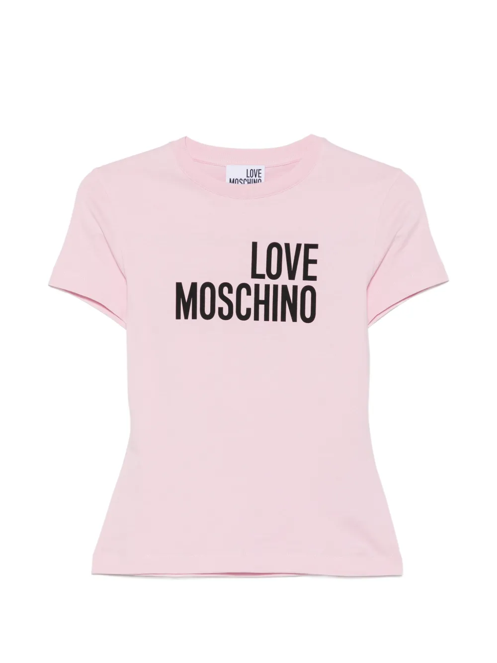 Love Moschino logo-print T-shirt - Rosa