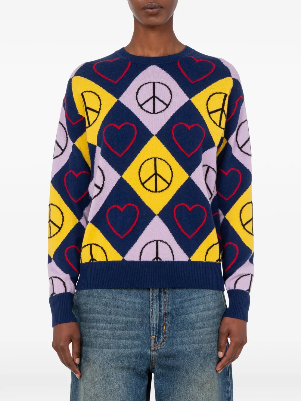 Love Moschino Wollen trui Blauw