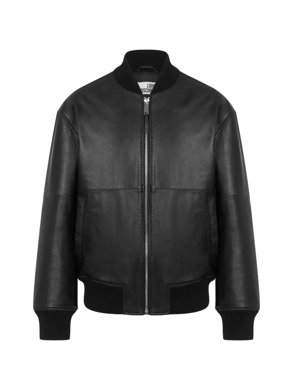 Love Moschino Giacca con applicazione logo - Nero