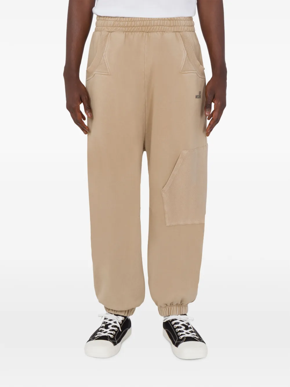 Love Moschino Trainingsbroek met logoprint Bruin