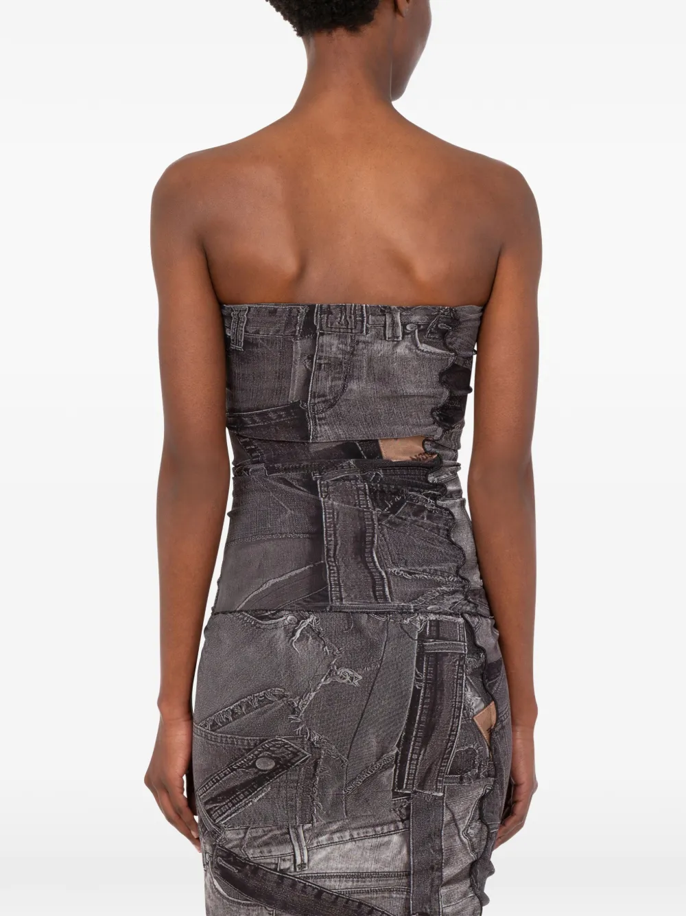 Love Moschino Mesh top Grijs