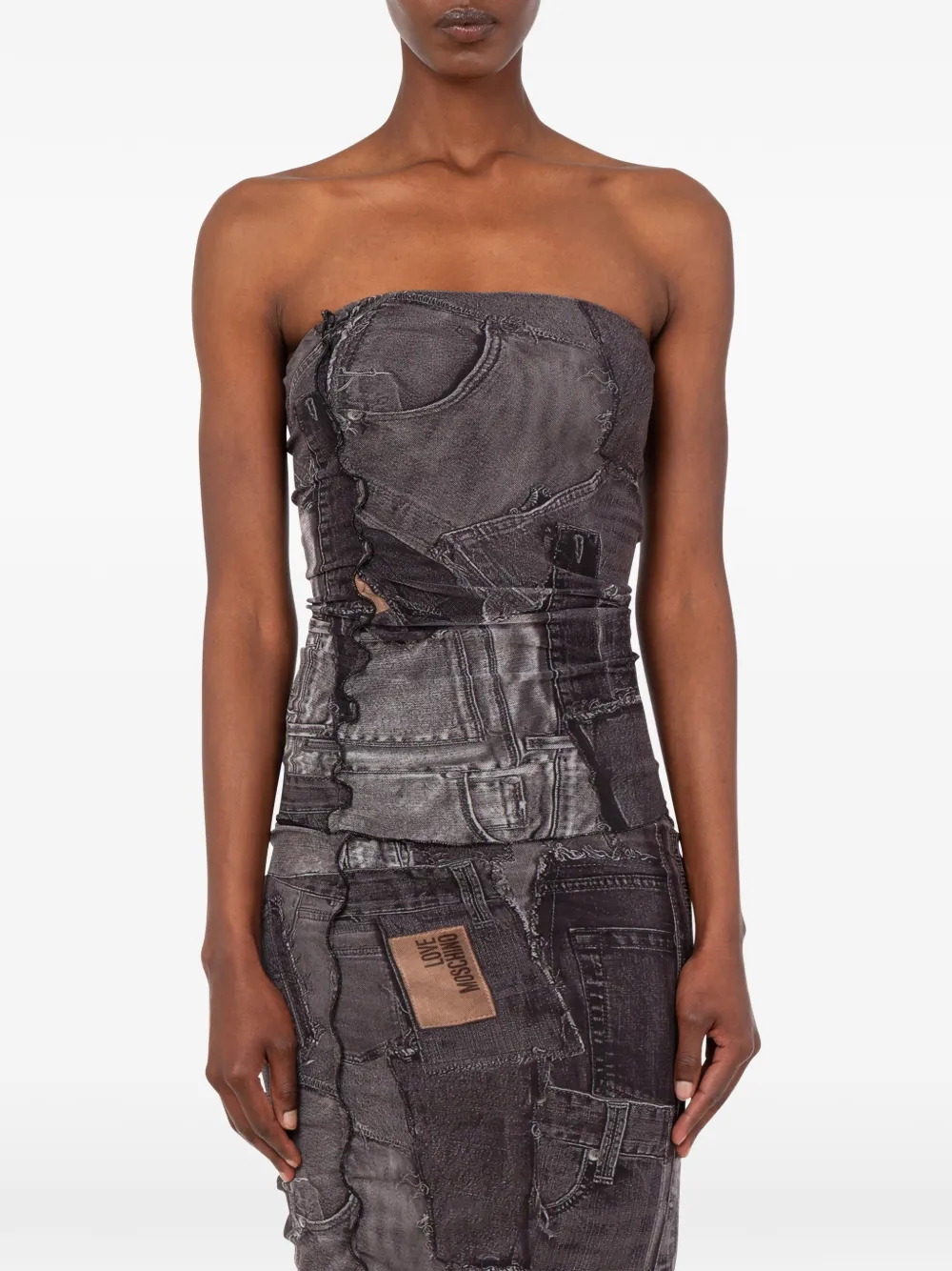 Love Moschino Mesh top Grijs