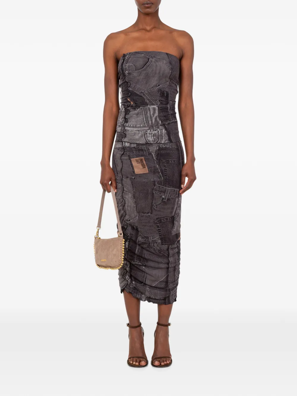 Love Moschino Mesh top Grijs