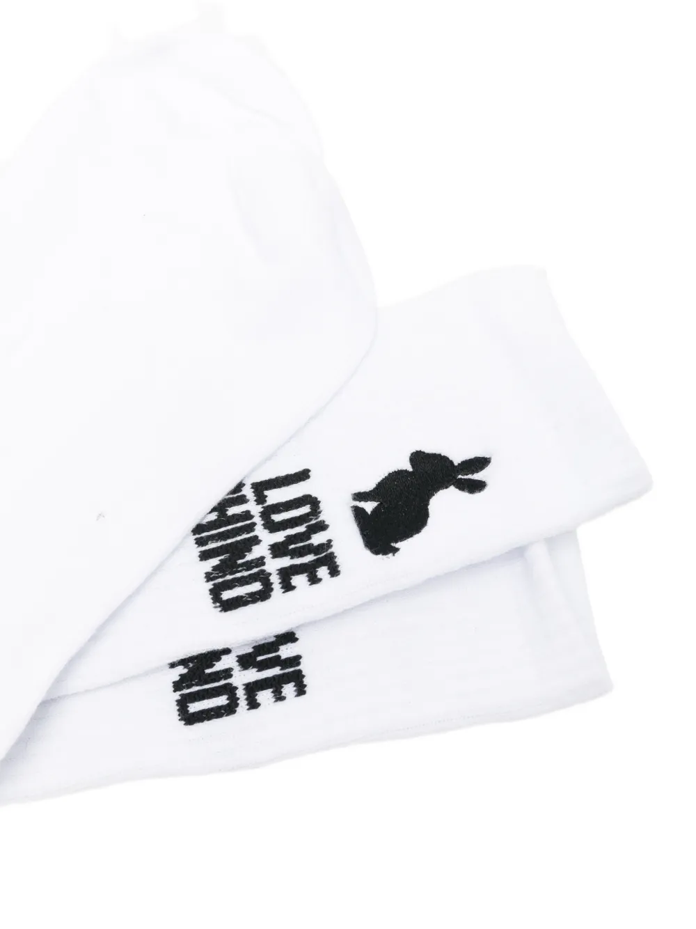 Love Moschino Sokken met konijnen-logo-print Wit