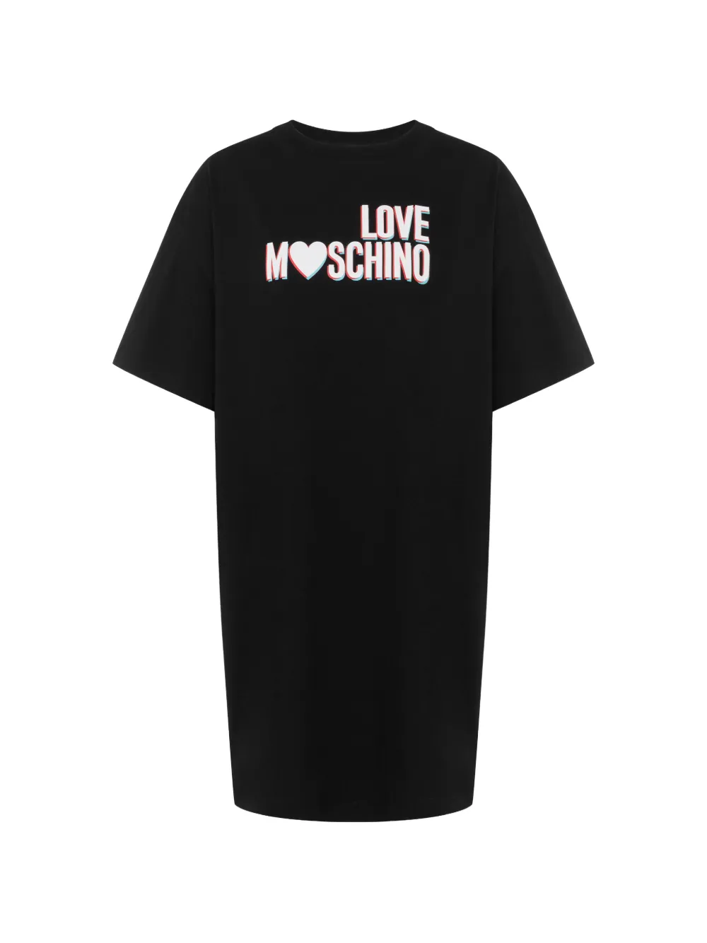 Love Moschino printed cotton jersey dress - Nero