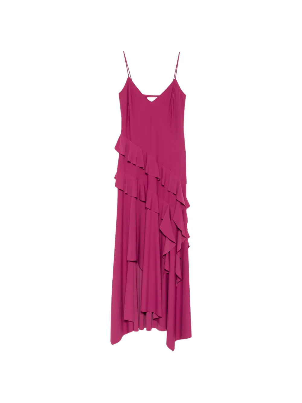 Love Moschino ruffled asymmetric dress - Pink