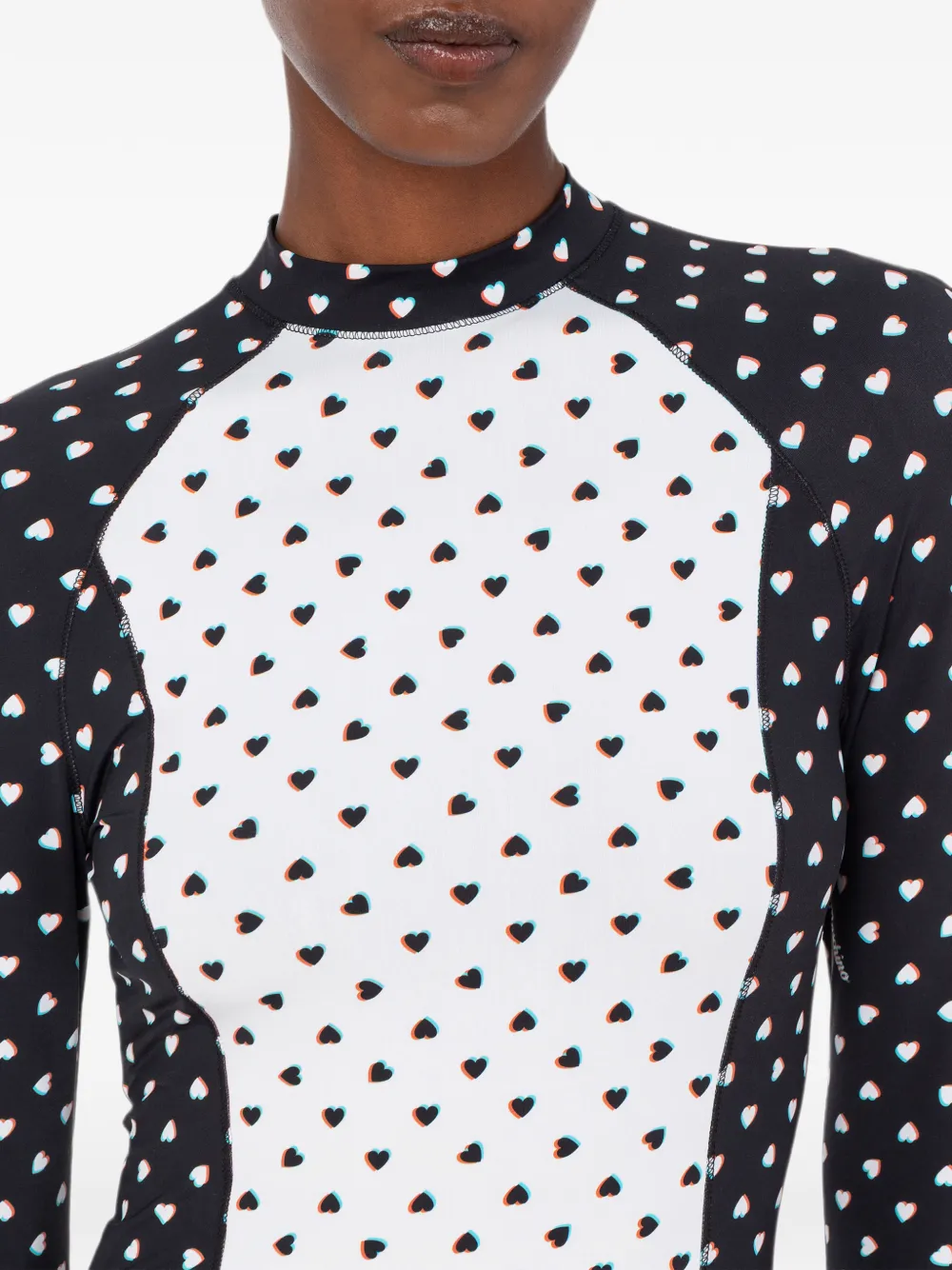 Love Moschino Jersey jurk met print Zwart