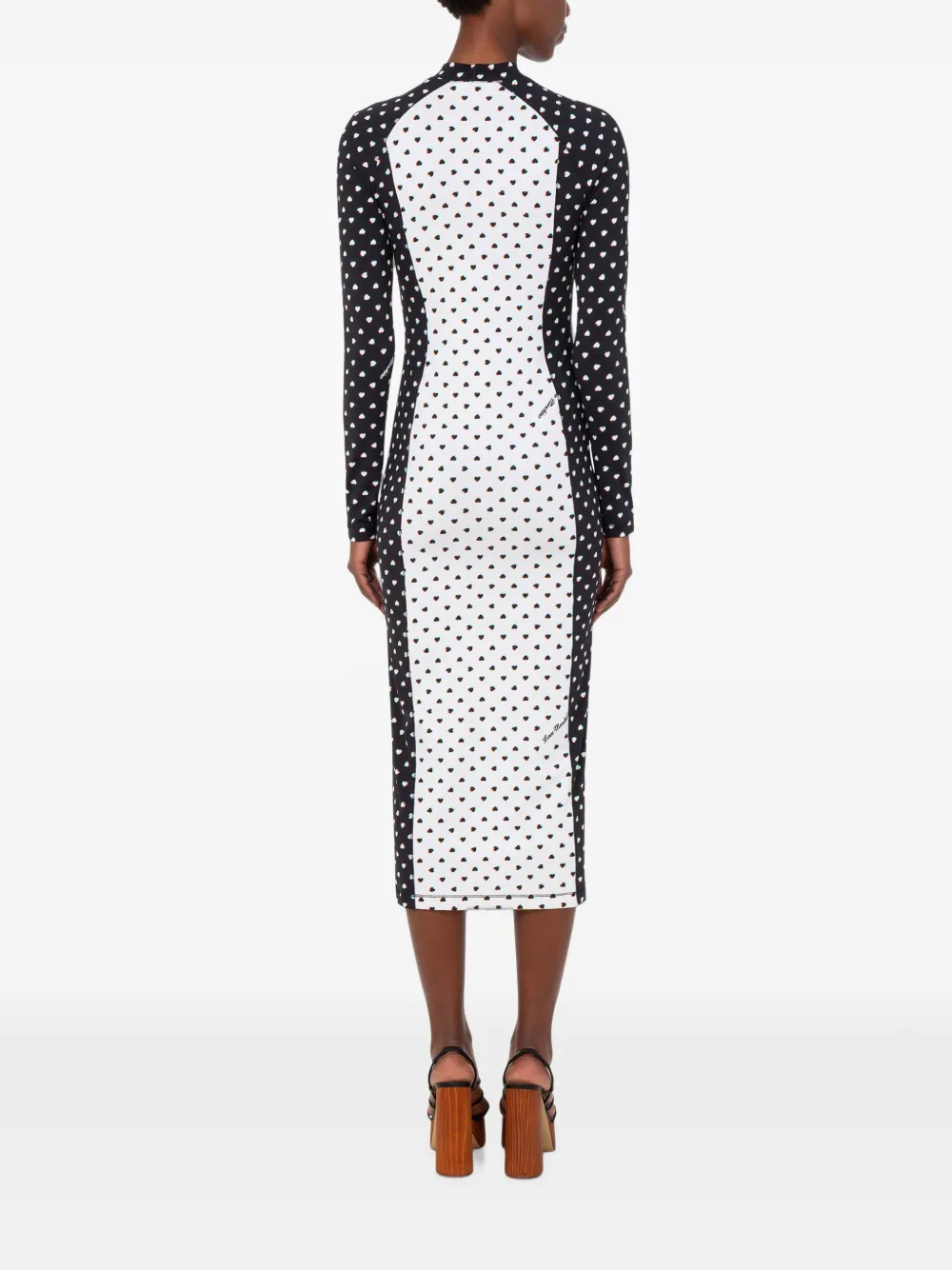 Love Moschino Jersey jurk met print Zwart