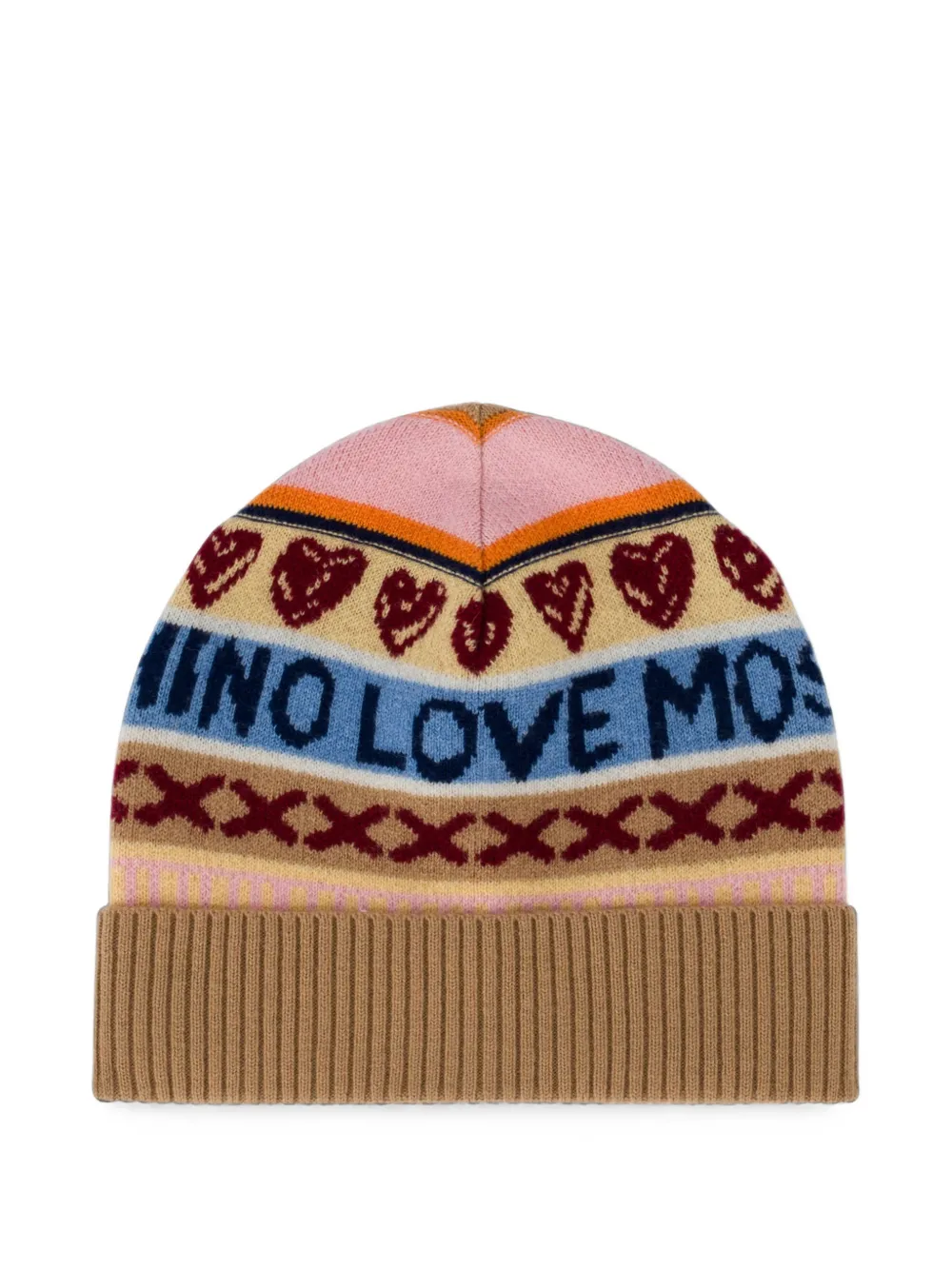 Love Moschino Berretto con logo - Toni neutri