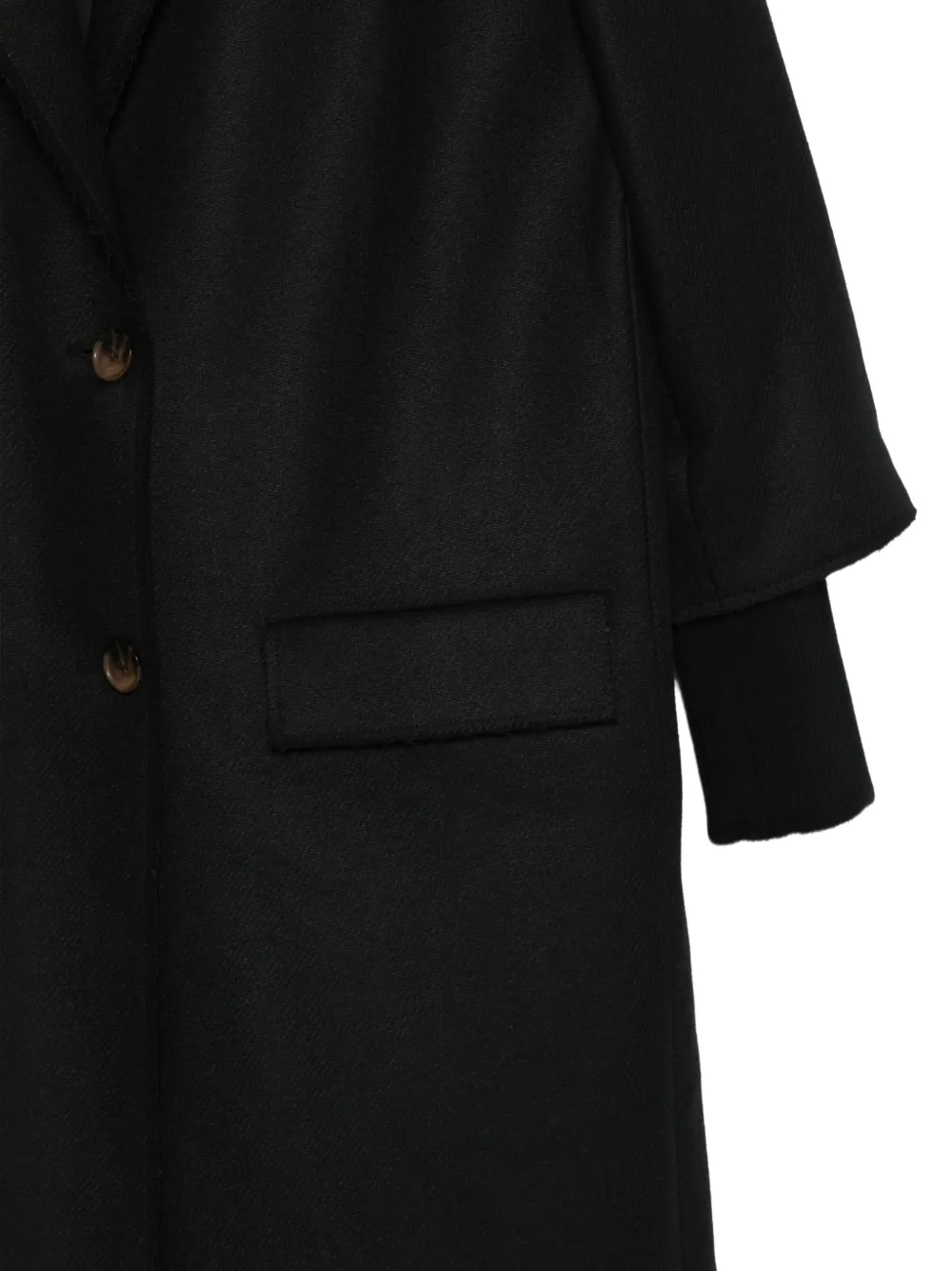 Love Moschino Jas met gelaagde manchetten en knopen Zwart