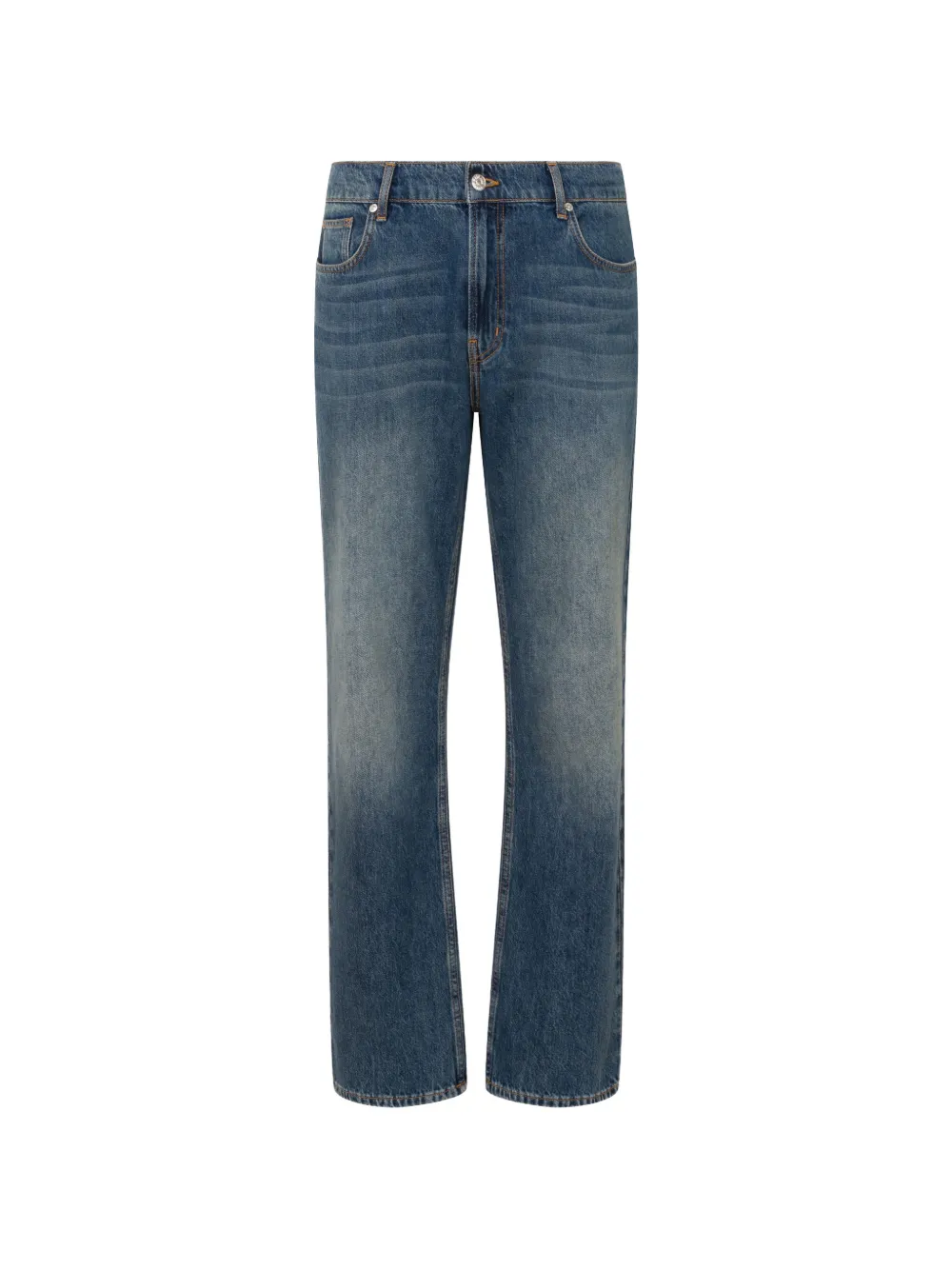 Love Moschino faded straight-leg jeans - Blu