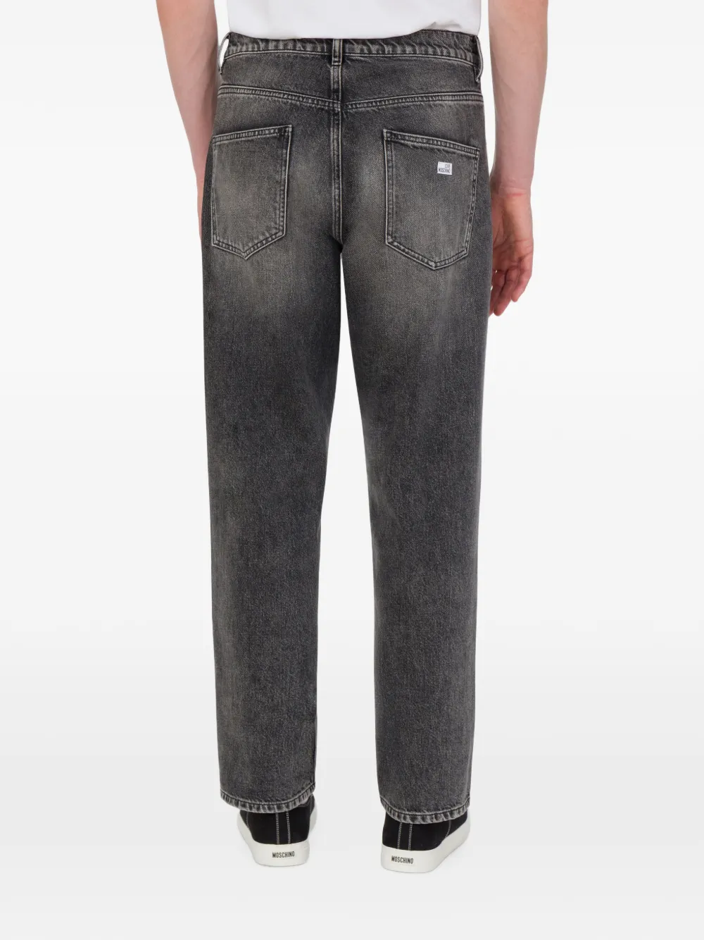 Love Moschino Jeans met logopatch Grijs