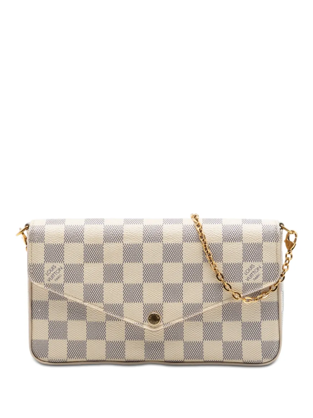 Louis Vuitton Pre-Owned 2016 Damier Azur Pochette Felicie crossbody bag - Bianco