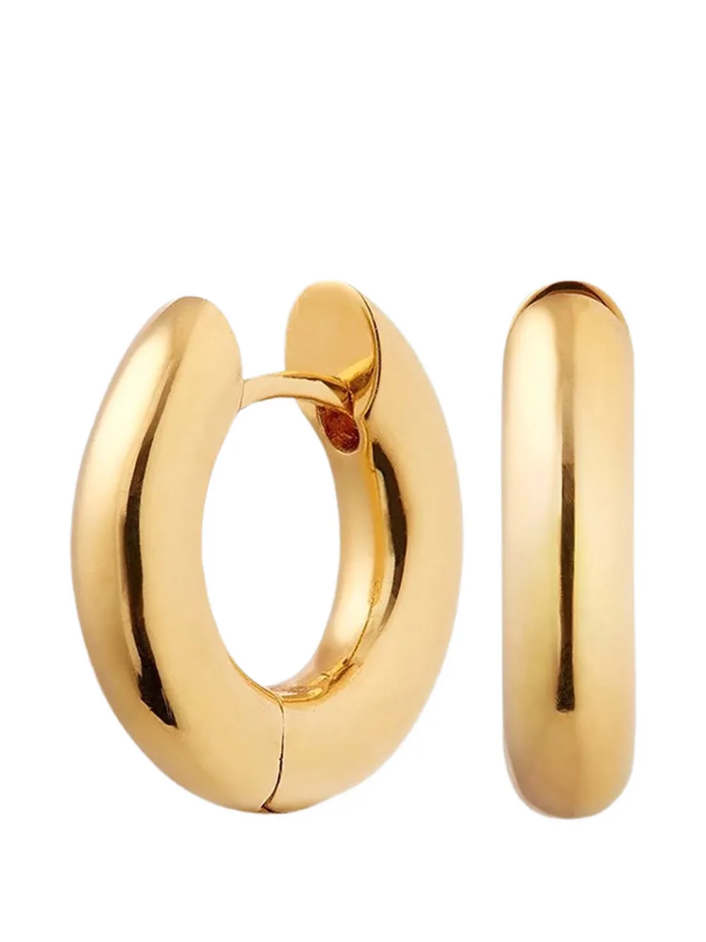 Neeka Studios chunky hoop earrings - Oro