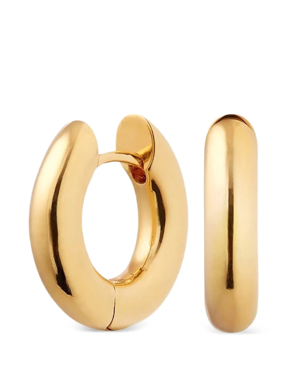 Neeka Studios chunky hoop earrings - Oro