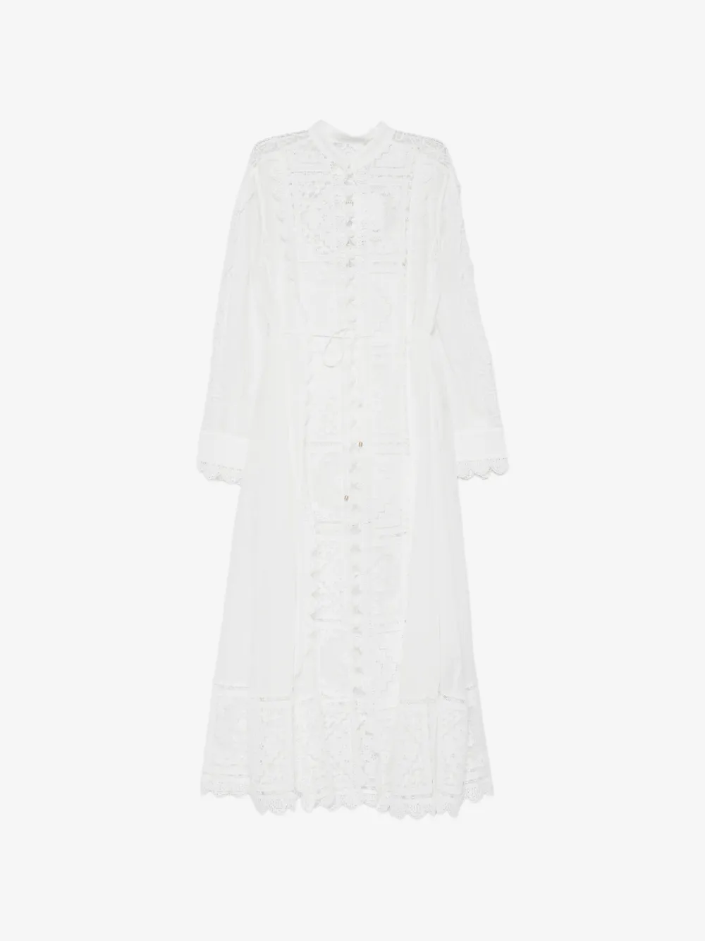 ZIMMERMANN midi Aster embroidered midi dress | White | Image 1