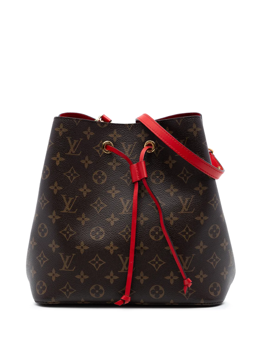 Louis Vuitton Pre-Owned 2017 Monogram Neonoe MM bucket bag - Braun
