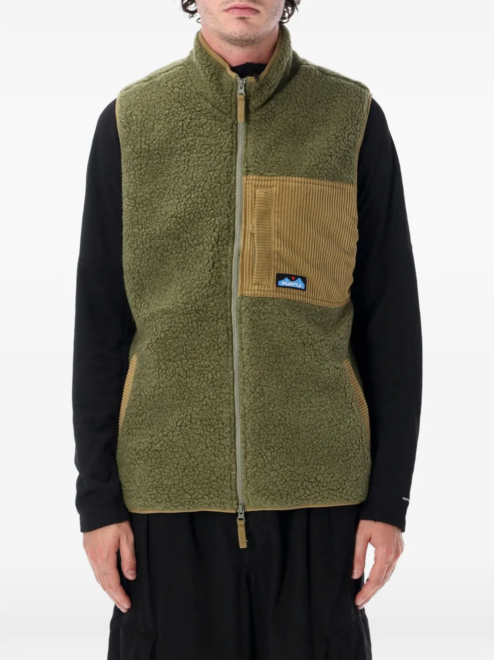 KAVU Cooper fleece corduroy-pocket gilet - Vert KAVU Cooper fleece corduroy-pocket gilet - Vert