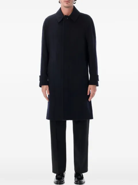 Lardini raglan-sleeve single-breasted coat