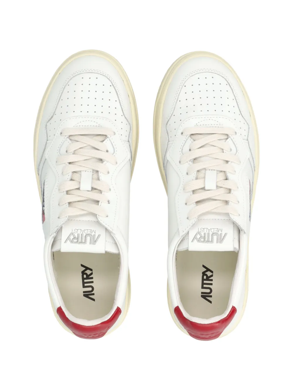Autry Medalist low-top leren sneakers Wit