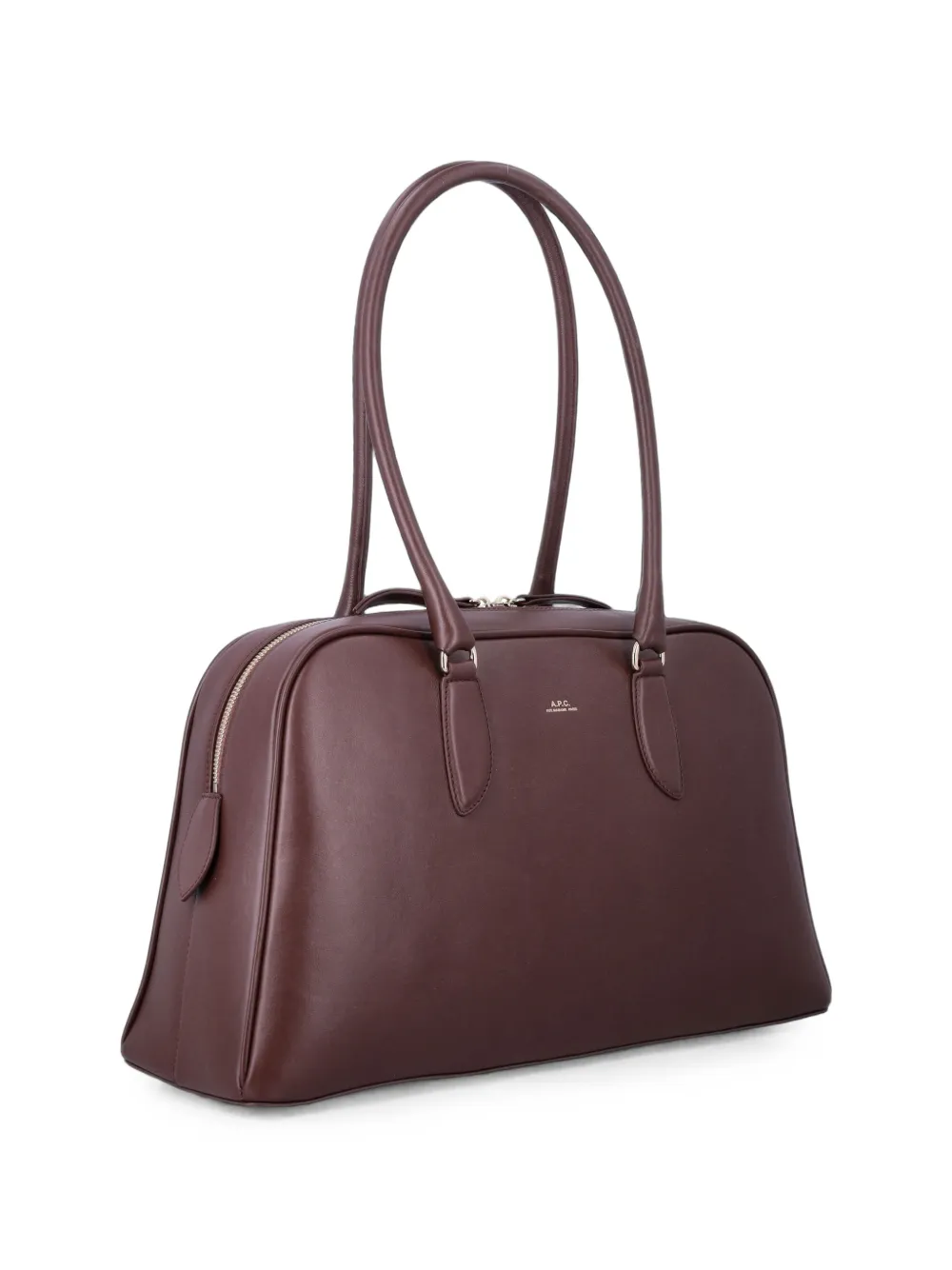 A.P.C. Paloma leren shopper met logo-print Rood
