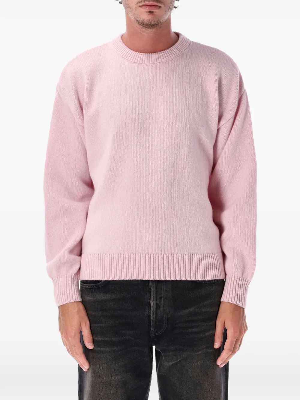 colorful standard crew-neck wool sweater