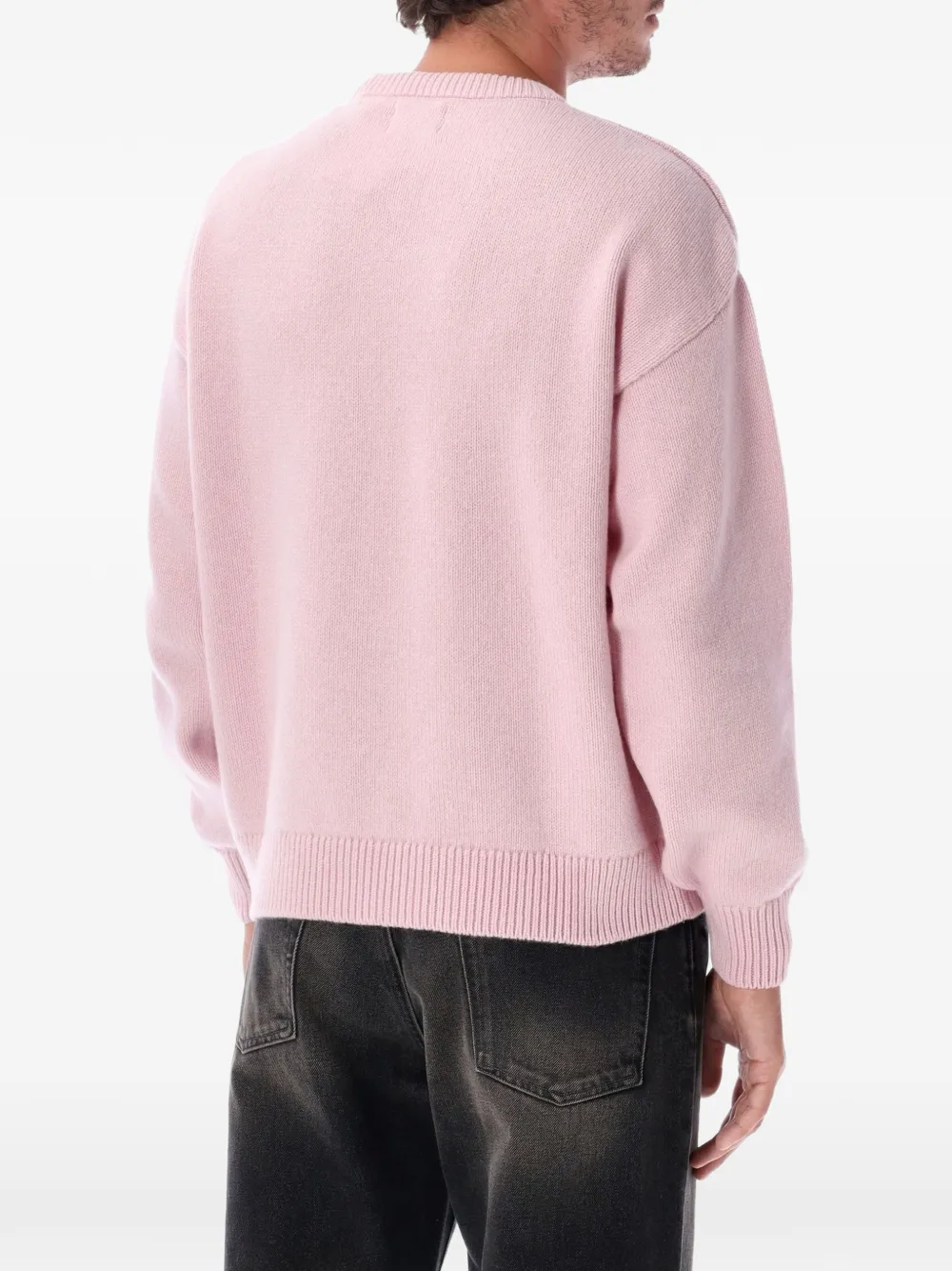 colorful standard Wollen trui met ronde hals Roze