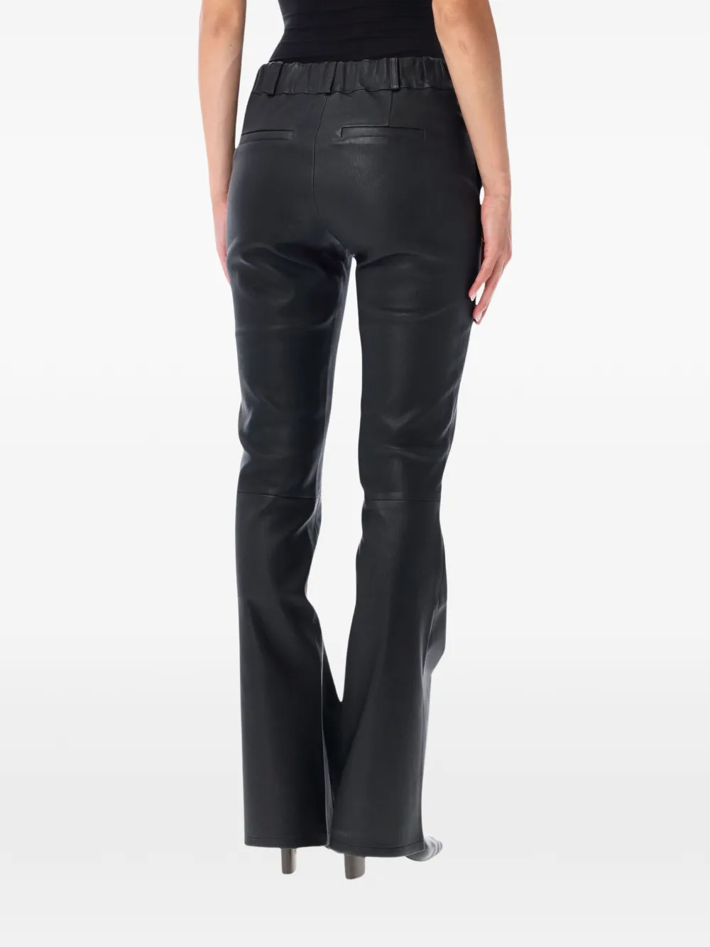 Arma Lucia leren broek Zwart