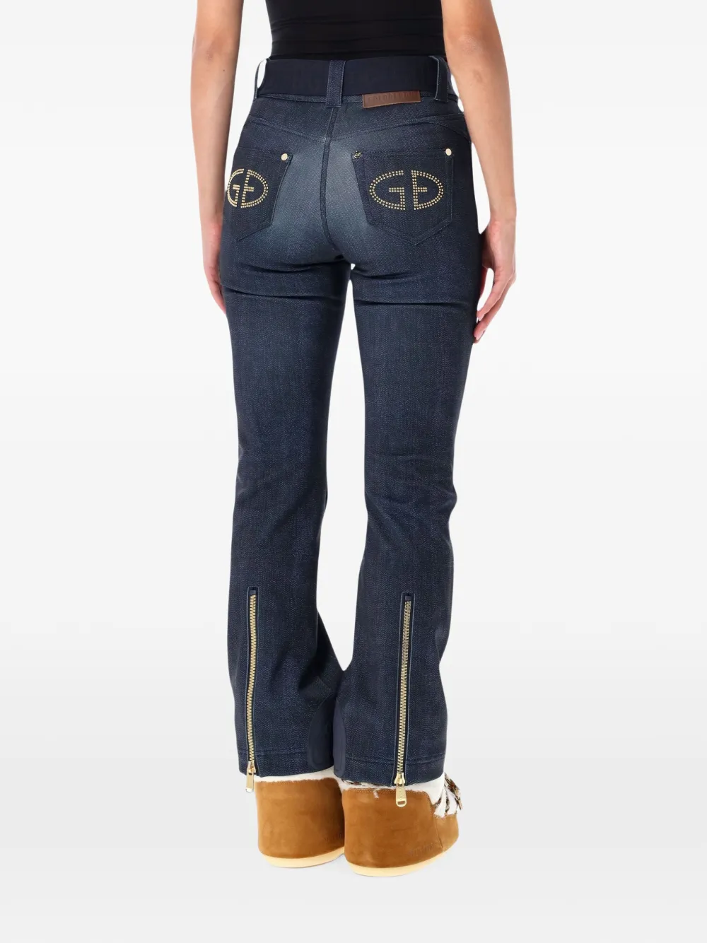 Goldbergh Fuji logo-embellished belted ski pants Blauw