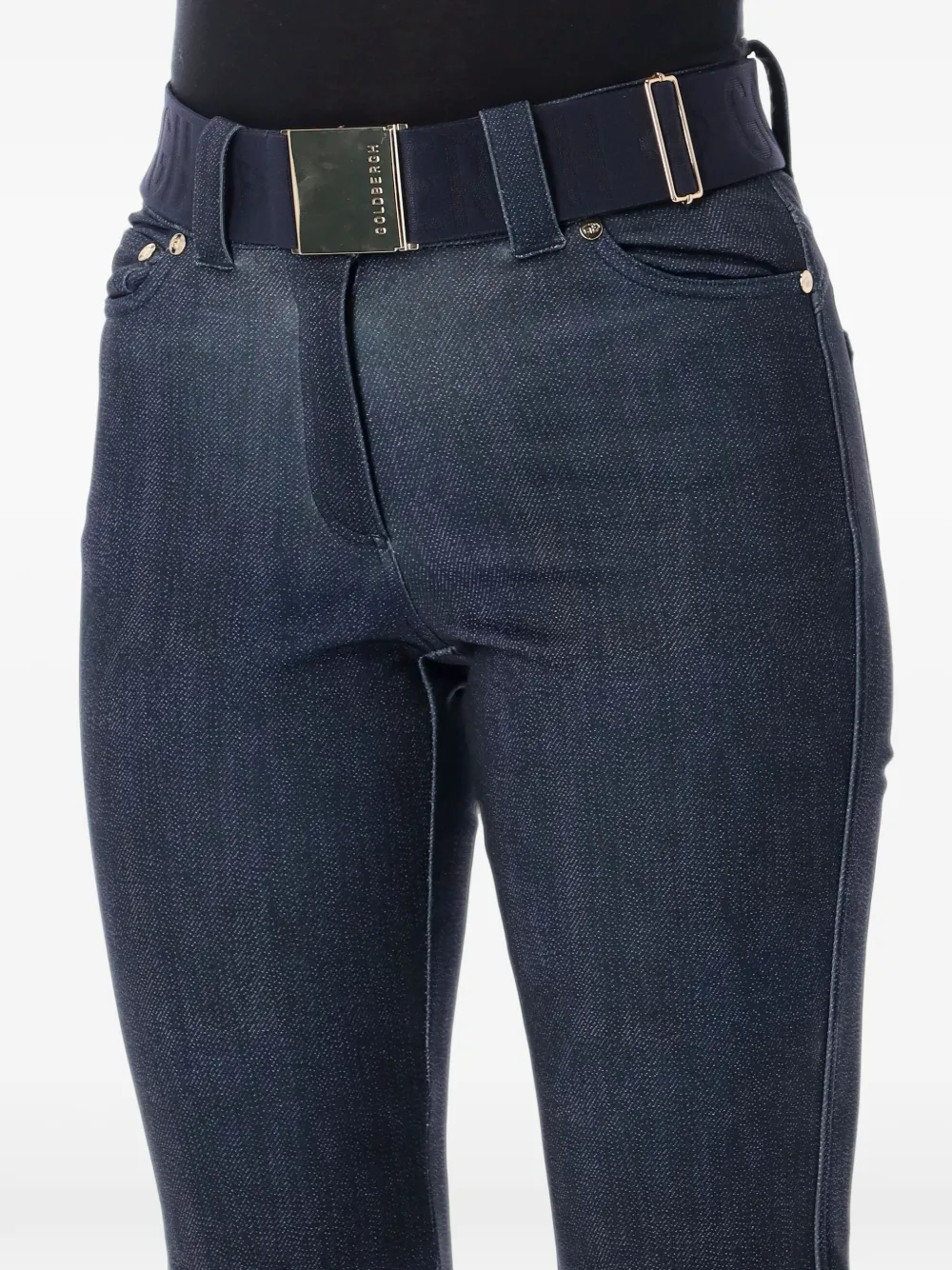 Goldbergh Fuji logo-embellished belted ski pants Blauw