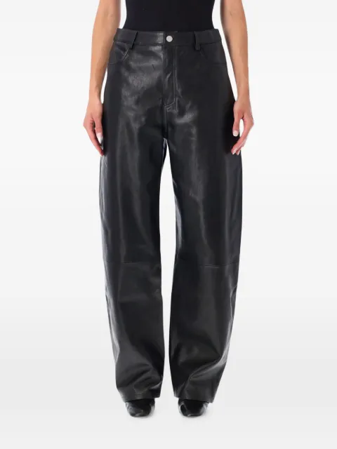 Arma Ece leather barrel trousers
