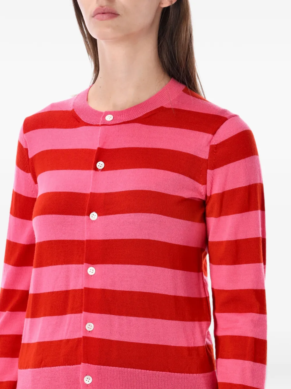 Comme Des Garçons Girl Gestreept vest Roze