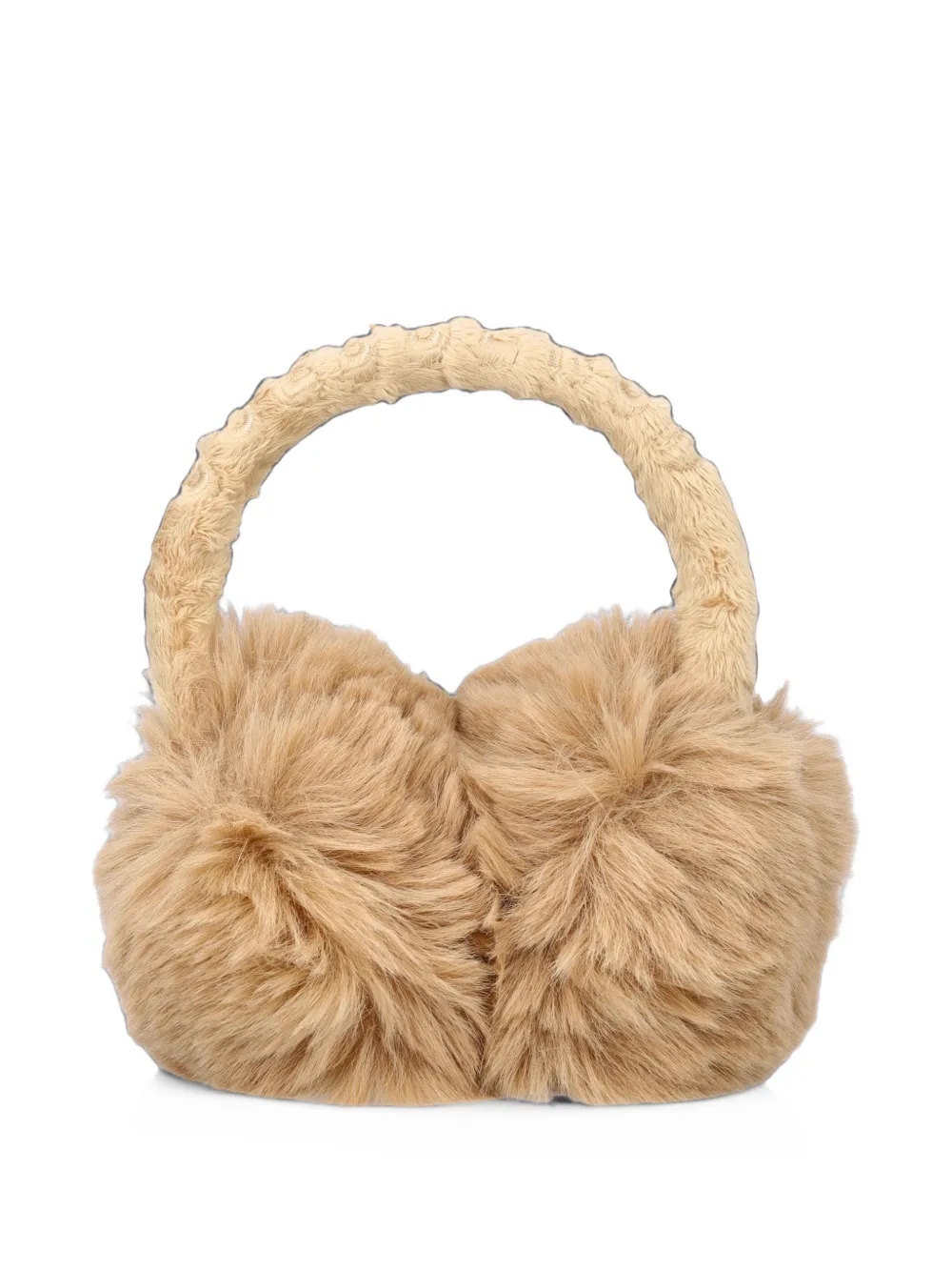 Goldbergh Fluffy faux-fur earmuffs Beige