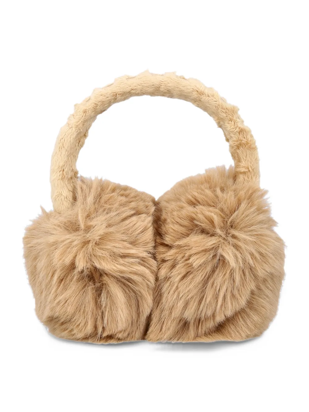 Goldbergh Fluffy faux-fur earmuffs Beige