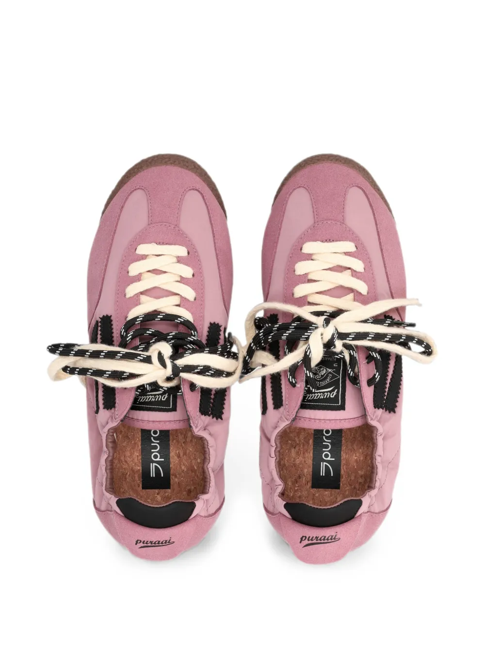 Puraai Sneakers met dubbele veters Roze