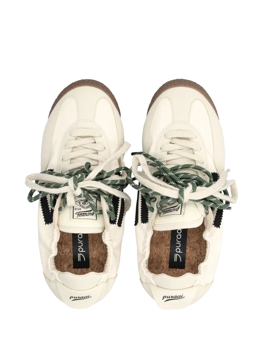 Puraai Sneakers met dubbele veters Wit