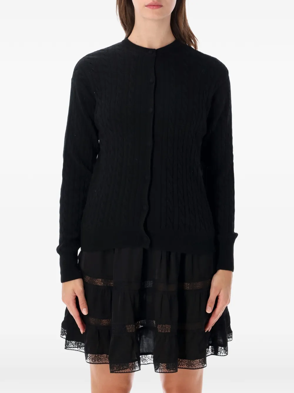 Gimaguas Rina cable-knit cardigan - Schwarz