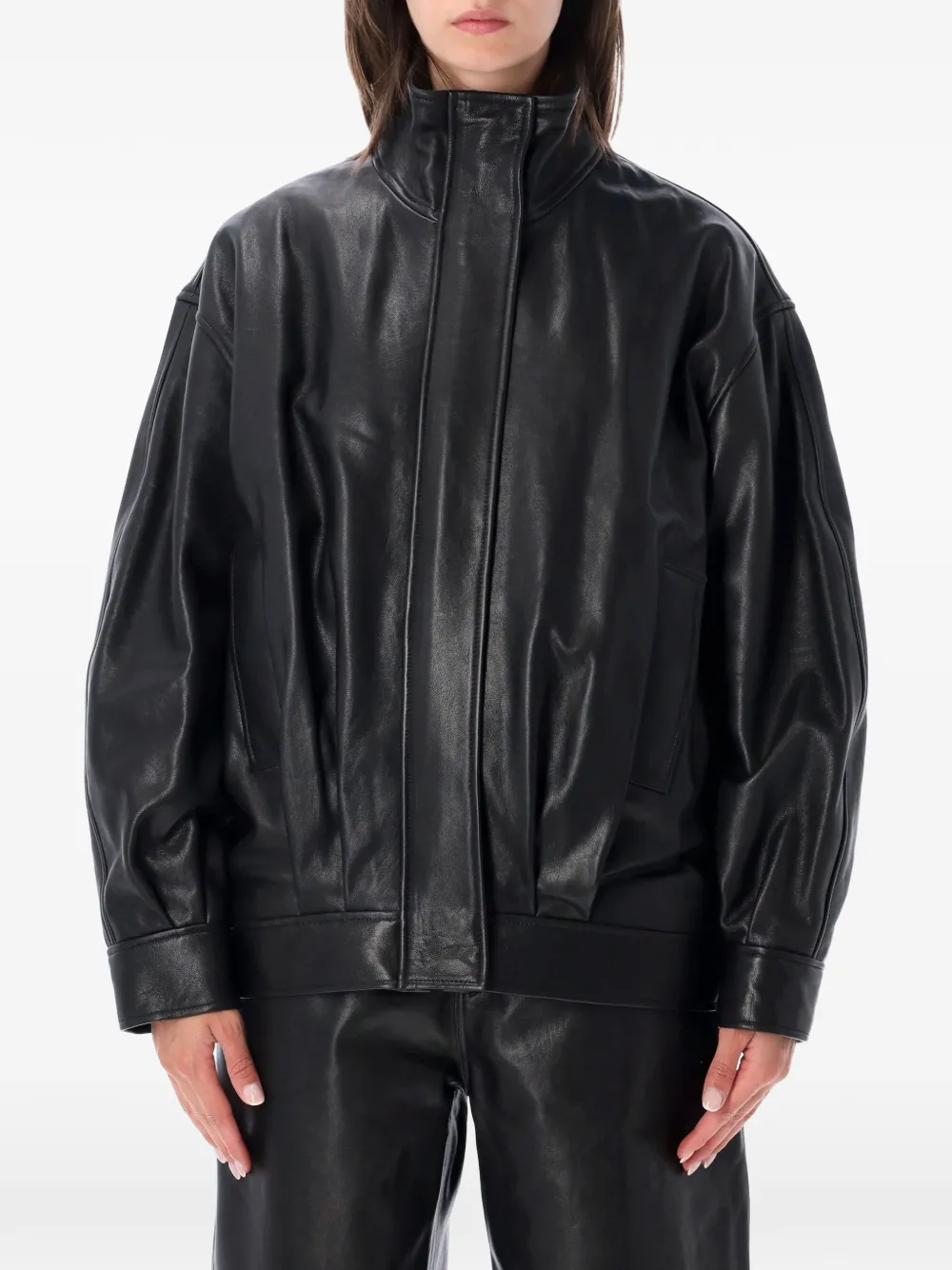 Arma Giacca Paula in pelle - Nero