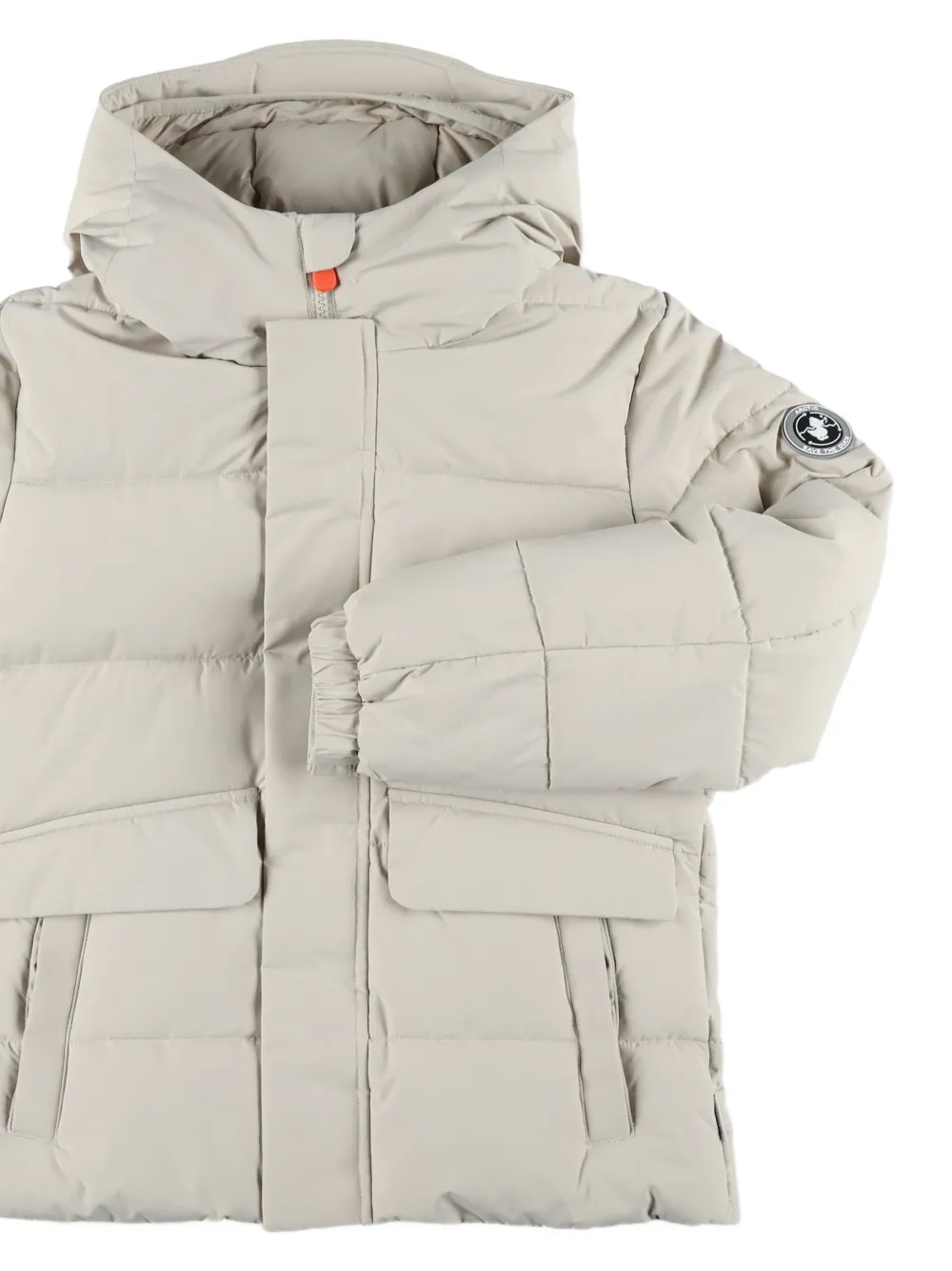 Save The Duck Jose hooded padded jacket Beige