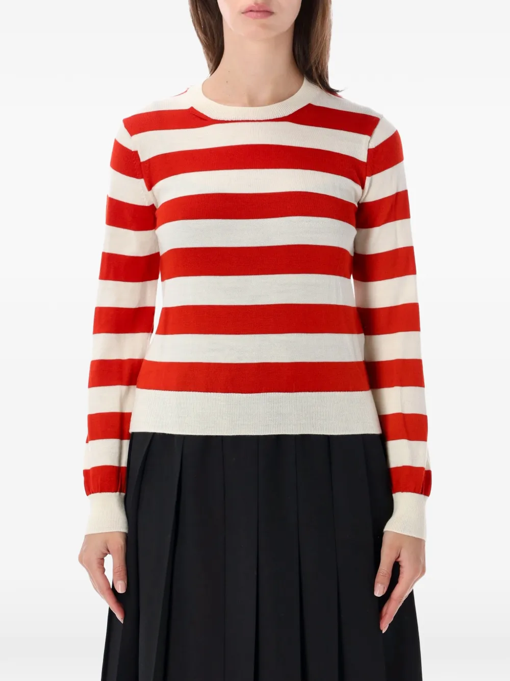 Comme Des Garçons Girl striped sweater - Rosso