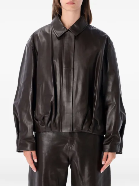 Arma Melis elasticated leather jacket