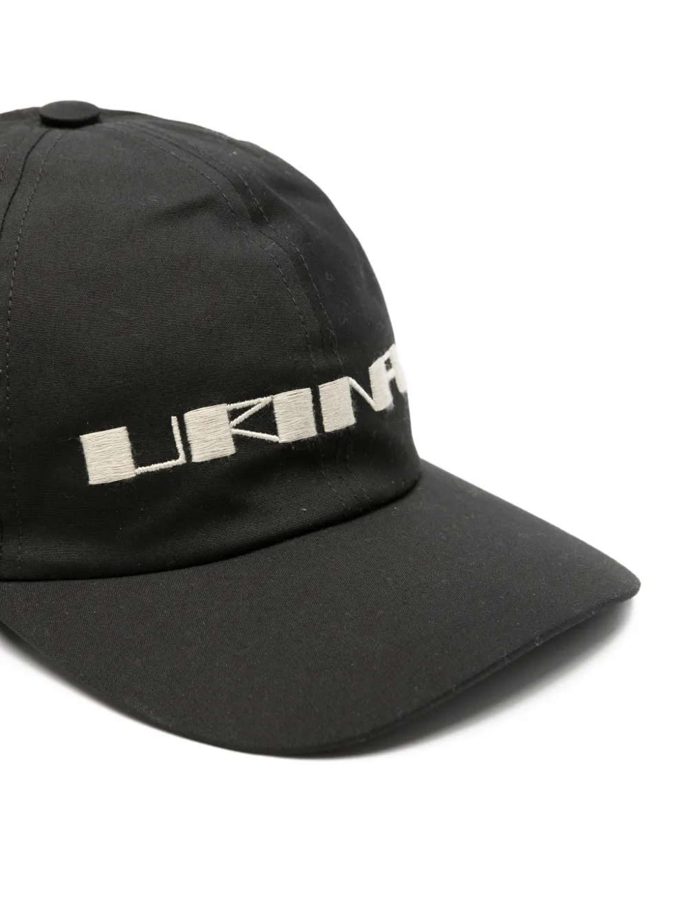 Rick Owens DRKSHDW Honkbalpet met geborduurd logo Zwart